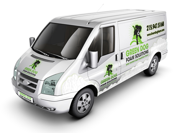 Green Dog mock car front 2