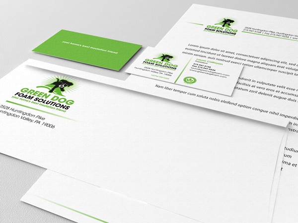 Green Dog stationery